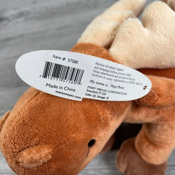 Mary Meyer Mugsy Moose Plush Brown Floppy Wildlife Forest Stuffed Animal NEW - Picture 11 of 12